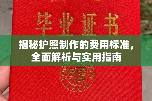 孝昌揭秘护照制作的费用标准，全面解析与实用指南