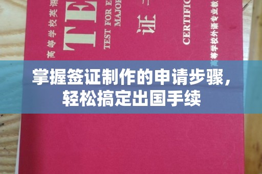 孝昌掌握签证制作的申请步骤，轻松搞定出国手续